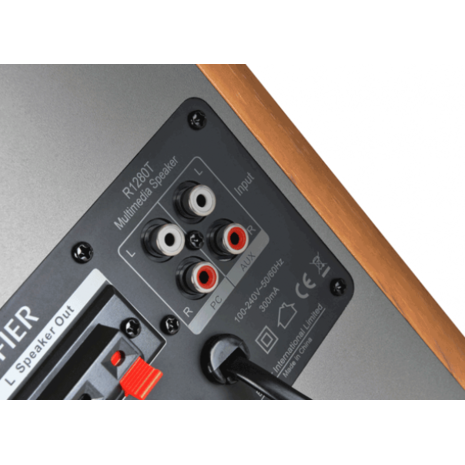 Edifier Αυτοενισχυόμενα Ηχεία 2 Δρόμων R1280T 42W (Ζεύγος) Καφέ